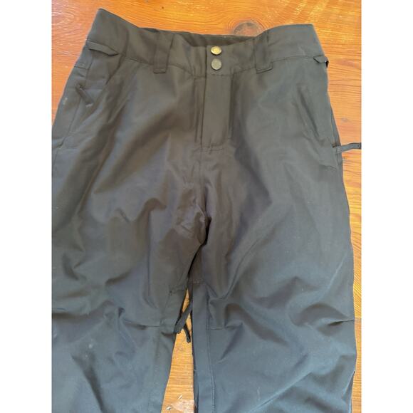 Quiksilver Snow Pants Youth 12 Black Waterproof Dryflight Ski Snowboard Pants - Picture 3 of 11
